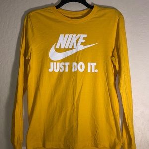 Yellow Nike Long Sleeve Size Small